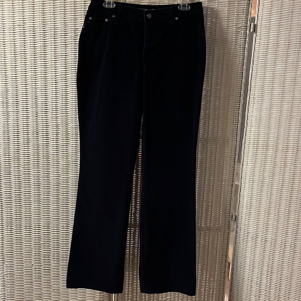 St. John's Bay Womens Mid Rise Secretly Slender Bootcut Corduroy Pants